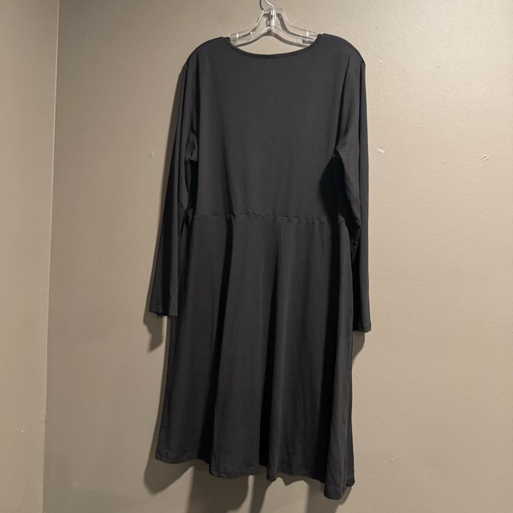SHEIN Cotton Blend Long Sleeve Dress  with Pockets Size 2 XL